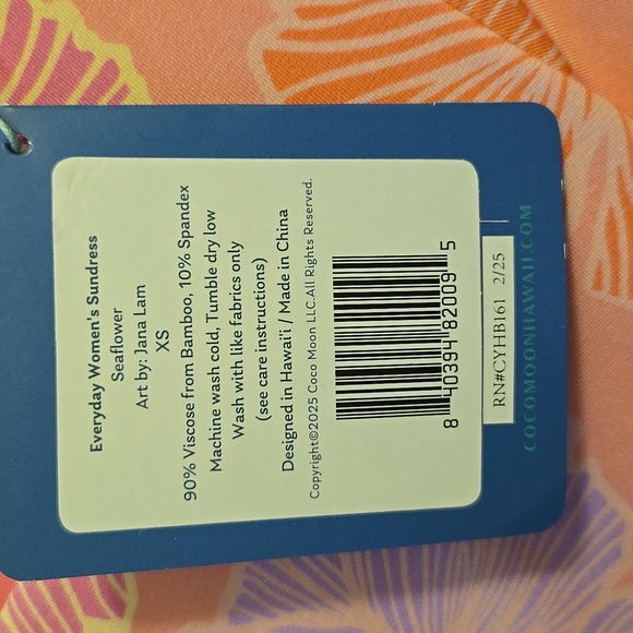 NWT Cocomoon Hawaii Jana Lam Women's Dress XS - Picture 4 of 4